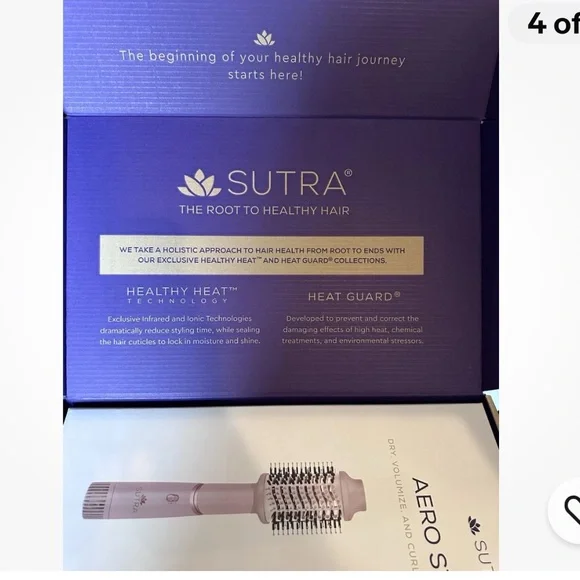 SUTRA AERO STYLER Dry Volumize Curl Blow Dryer Pink NEW In Box - Picture 4 of 6